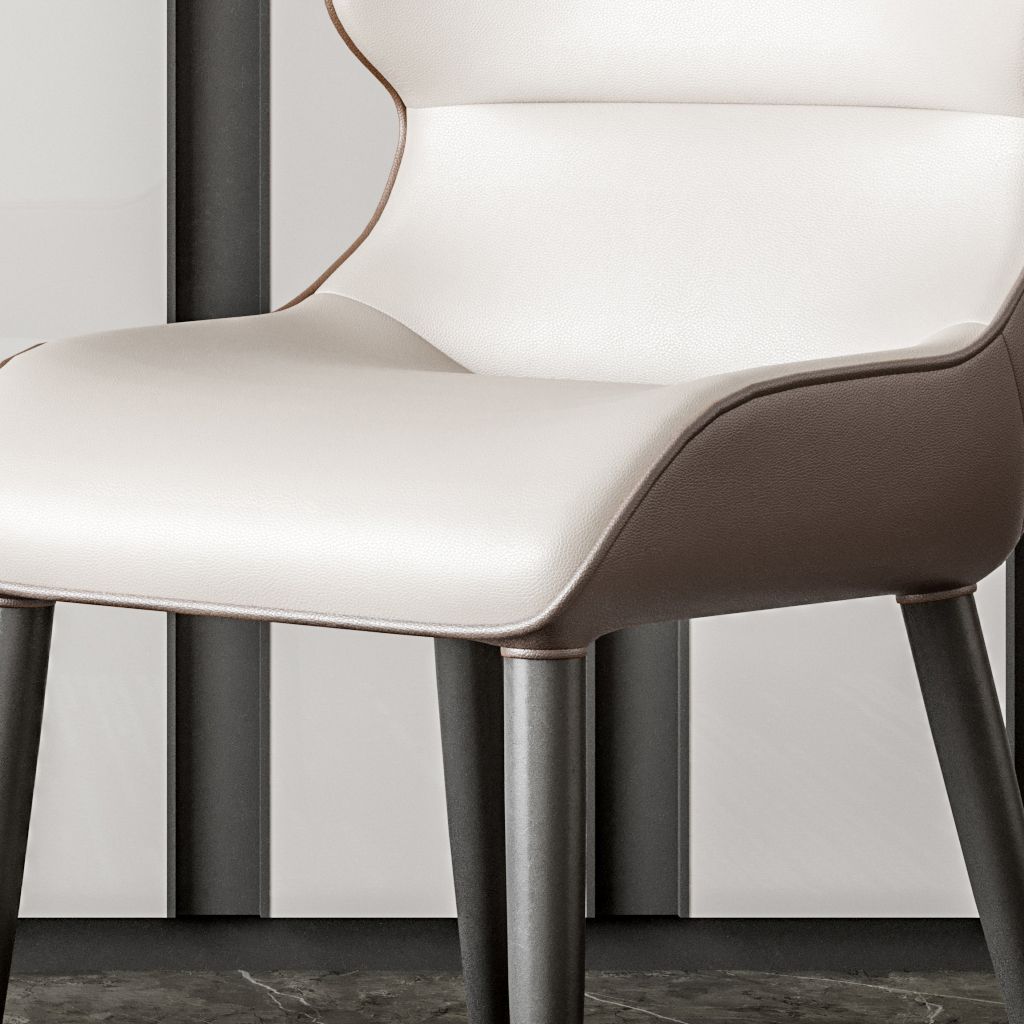 Modern Metal Indoor-Outdoor Chair Dining Room Armless Wingback Side Chair Clearhalo ' kitchen&dining_furn' 'Dining Chairs' 'Dining Tables & Seating' 'dining_chair' 'furn' 'furn_dining_chair' 'Furniture' 'furniture_dining_chair' 'Kitchen & Dining Furniture' 'kitchen' 1200x1200_3d9fa855-0c44-4b6f-afc0-2800b97a8b5e