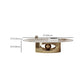 Slate Single Coffee Table Pedestal Glam Nesting Coffee Table Set