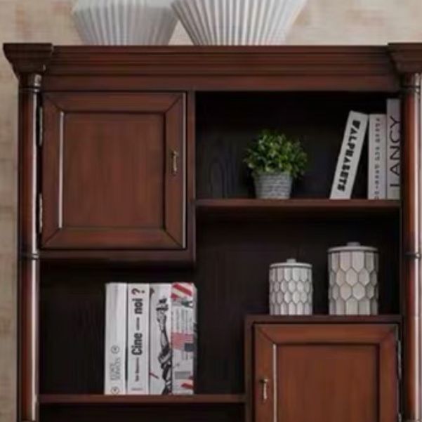 Industrial Rectangle Cabinet with 3 Doors and Shelves in Solid Wood Clearhalo 'Cabinets & Chests' 'cabinets_chests' 'furn' 'furn_cabinets_chests' 'Furniture' 'Living Room Furniture' 1200x1200_3da631ed-8452-41b7-b616-748fa11c9f32