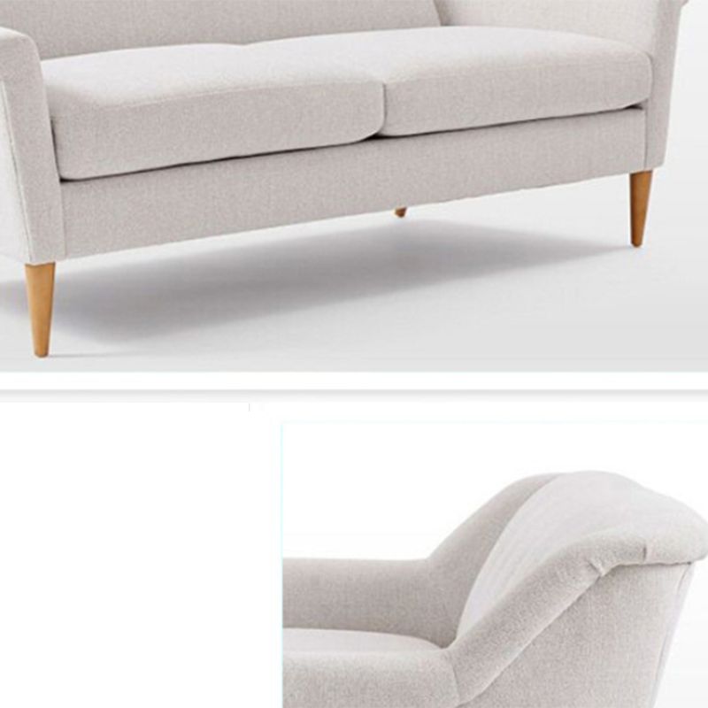 31.5" H Contemporary Cotton Blend Tufted Flared Arm Sofa for Apartment Clearhalo 'furn' 'furn_sofas' 'Furniture' 'Living Room Furniture' 'Sofa' 'sofas' 1200x1200_3da65cf9-4b72-42d8-bbae-7b61fe5bdaed