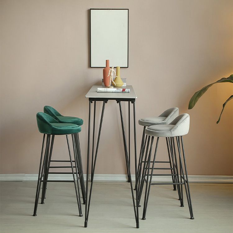 Tavolo da bar in pietra industriale di rettangolo con 4 gambe