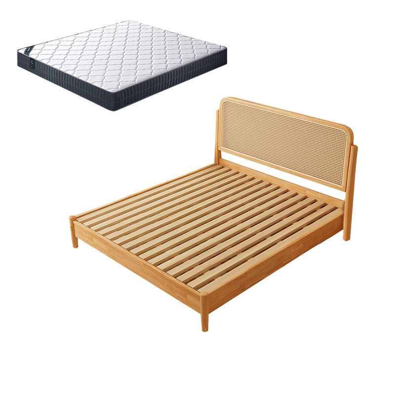 Letto rattan e pannello di gomma letto tropicale naturale rettangolare