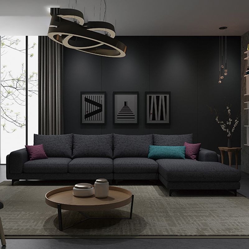 33.07 "H Baumwollmischung Quadratarmsofa & Chaise für Wohnzimmer