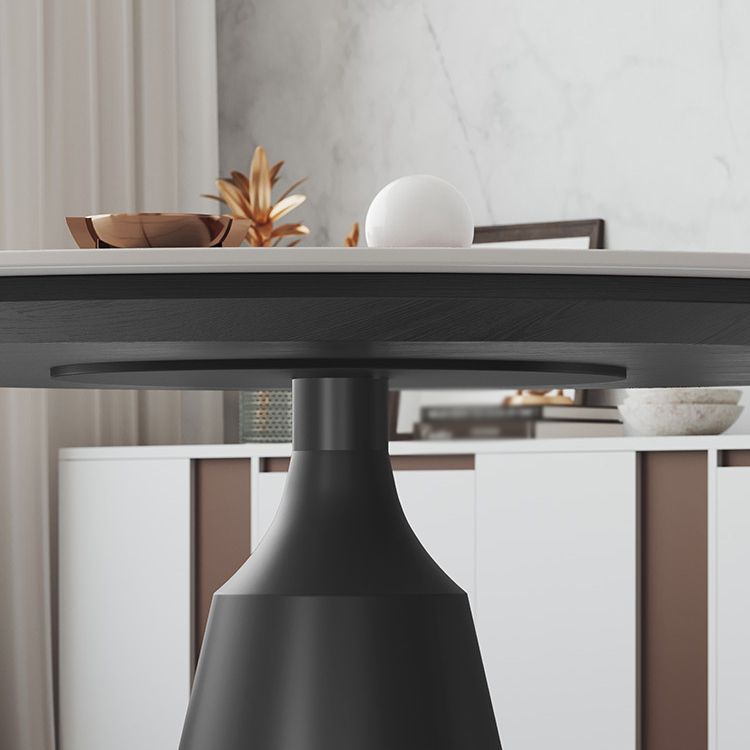 Modern 1/3/4/5 Pieces Black Dining Table Set with Sintered Stone Top Round Dinette Set Clearhalo 'Dining Room Sets' 'Dining Tables & Seating' 'dining_room_set' 'furn' 'furn_dining_room_set' 'Furniture' 'furniture_dining_room_set' 'Kitchen & Dining Furniture' 'kitchen&dining_furn' 'kitchen' 1200x1200_3dab5c27-9ba6-4a12-924f-0aa6a141fab8