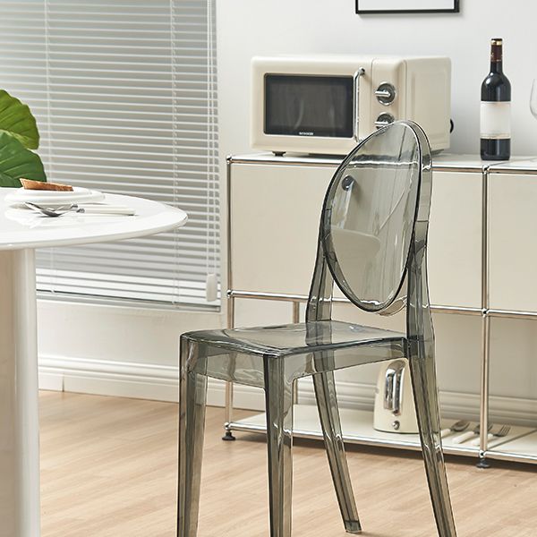 Zeitgenössischer Esszimmer Plastik König Louis Back Essstuhl