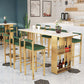 Juego de mesa y taburete rectangular, juego de comedor de pub moderno de 1/7 piezas