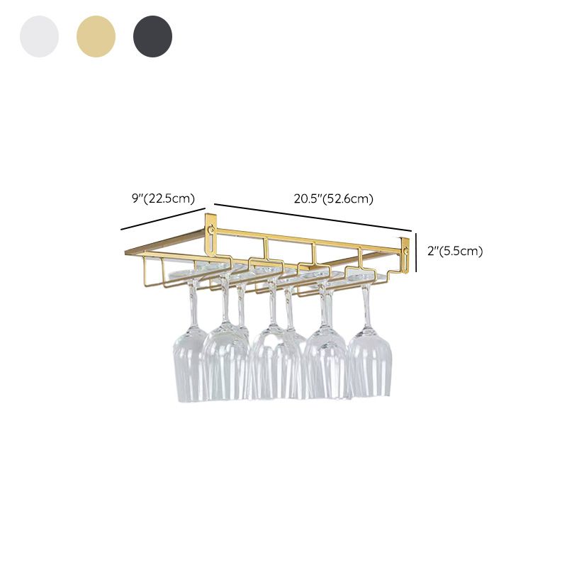 Porte-étoue à porte à vin suspendu contemporain pour cuisine