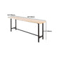 Recangle industriel Table de table en bois massif en bois massif 1/5/9