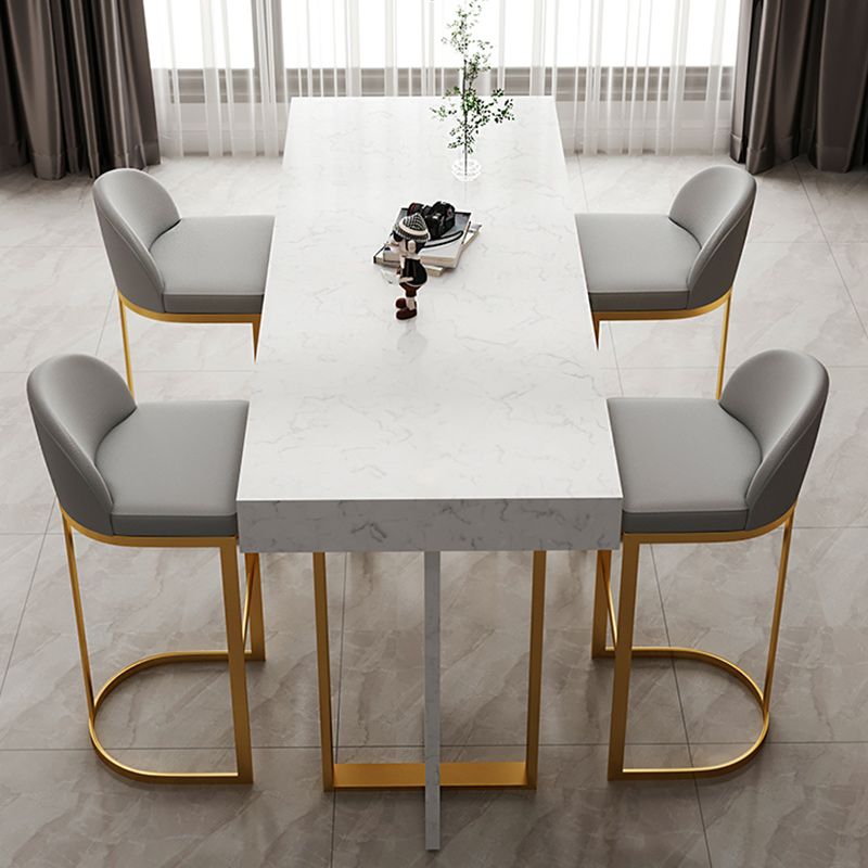 Scandinavian Bucket Counter & Bar Stool Faux Leather Bar Stool for Dining Room Clearhalo 'Bar Furniture' 'Bar Stools' 'bar_stools' 'furn' 'furn_bar_stools' 'Furniture' 'Kitchen & Dining Furniture' 1200x1200_3db1f550-632c-4d16-b357-30a52108054d