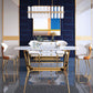 Glam Style Dining Sintered Stone Table Dining Rectangle Table for Kitchen Clearhalo 'Dining Tables & Seating' 'Dining Tables' 'dining_table' 'furn' 'furn_dining_table' 'Furniture' 'Kitchen & Dining Furniture' 1200x1200_3db2902e-5bb7-49d0-9daf-a5d2f52eaf19