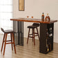 Living Room Brown Bar Dining Table Rectangle Storage Wood Pub Height Dining Table Clearhalo 'Bar Furniture' 'Bar Tables' 'bar_tables' 'furn' 'furn_bar_tables' 'Furniture' 'furniture_bar_tables' 'Kitchen & Dining Furniture' 'kitchen&dining_furn' 'kitchen' 1200x1200_3db29185-9733-4902-bd18-bbeb4e911f17
