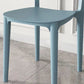 Dining Room Indoor Plastic Side Chair Stacking Open Back Chair