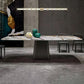 Luxury Style Sintered Stone Table Single Pedestal Base Rectangle Table for Home Clearhalo ' dining_table' 'Dining Tables & Seating' 'Dining Tables' 'furn' 'furn_dining_table' 'Furniture' 'furniture_dining_table' 'Kitchen & Dining Furniture' 'kitchen&dining_furn' 'kitchen' 'kitchen_dining_table' 1200x1200_3db5c611-80d2-42ed-8c11-7c288cbc1e61