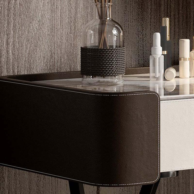 Tavolo da vanità e sgabelli glam e sgabello set da toeletta per vanità in ardesia