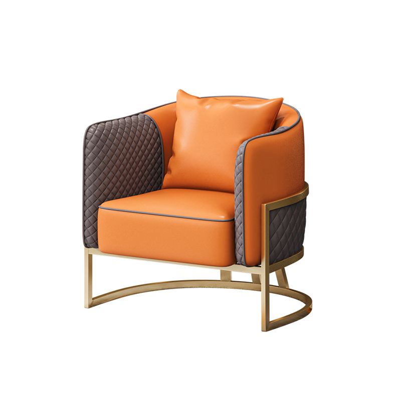 Contemporary Style Single Sofa Chair Pillow Back Arm Chair for Living Room Clearhalo 'Accent Chairs' 'accent_chairs' 'Chairs & Seating' 'furn' 'furn_accent_chairs' 'Furniture' 'Living Room Furniture' 1200x1200_3db859eb-a859-4c43-8a05-9631944a0af6