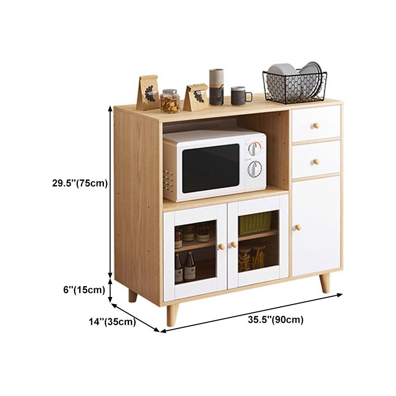 Sideboard in stile moderno buffet cassetti in legno ingegnerizzati e armadi.