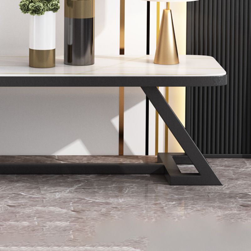 17,72"H tv-standaard moderne stijl witte tv-standaard console voor woonkamer