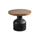 French Country Round Wood Side Table Distressed Wood & Metal Pedestal End Table Clearhalo 'Coffee & Accent Tables' 'End & Side Tables' 'end_side_tables' 'furn' 'furn_end_side_tables' 'Furniture' 'Living Room Furniture' 1200x1200_3dbb4bd6-2311-4d1a-a278-ec251b6030af