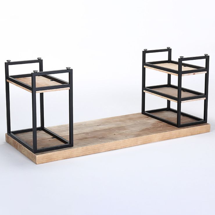 Contemporary Style Office Desk Solid Wood Writing Desk with Shelf Clearhalo 'furn' 'furn_office_desk' 'Furniture' 'Office Desks' 'Office Furniture' 'office_desk' 1200x1200_3dbb6f52-6d70-48c8-b21a-1d22d275049a