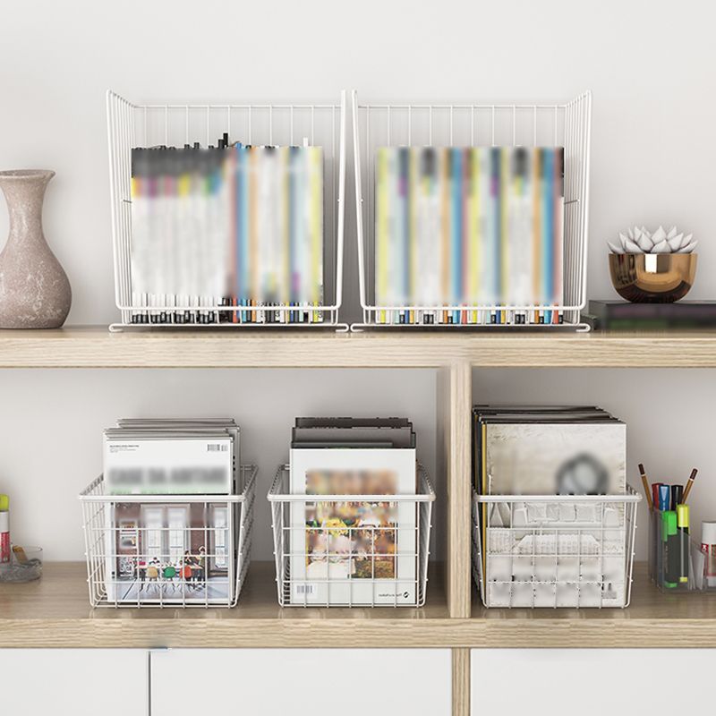 Contemporary Style Geometric Bookcase Metal Closed Back Bookcase Clearhalo 'Bookcases' 'furn' 'furn_bookcases' 'Furniture' 'furniture_bookcases' 'kitchen' 'kitchen_bookcases' 'Living Room Furniture' 'Office Furniture' 1200x1200_3dbfbb47-a93d-4951-b005-d5a63cd7fa98