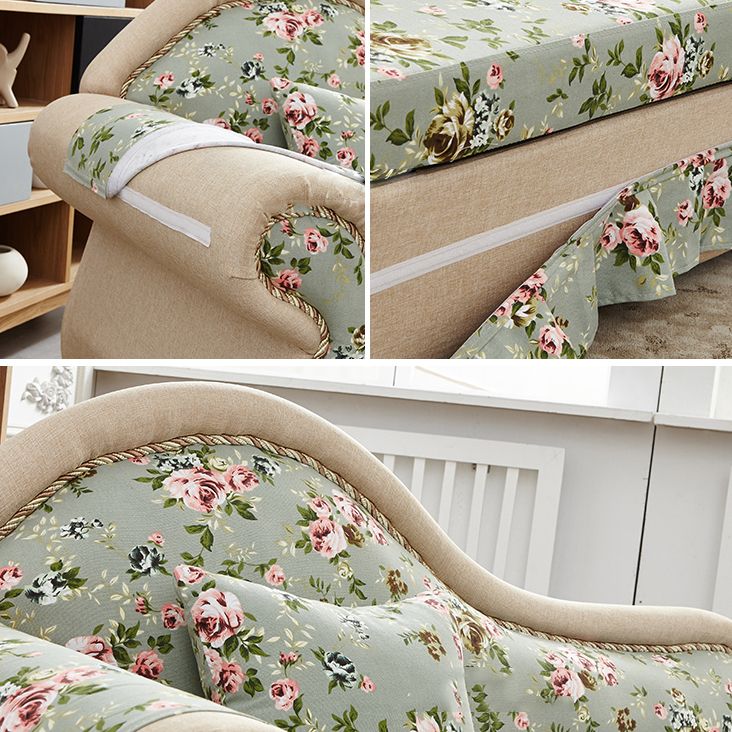 Traditional Removable Cushions Chaise Fabric Floral Chaise for Living Room Clearhalo 'Chairs & Seating' 'Chaise Lounge' 'chaise_lounge' 'furn' 'furn_chaise_lounge' 'Furniture' 'Living Room Furniture' 1200x1200_3dc17994-9276-4278-9619-943054ba3024