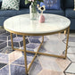 Modern Round Slate Coffee Table Cross Legs Cocktail Table in Gold Clearhalo 'Coffee & Accent Tables' 'Coffee Tables' 'coffee_tables' 'furn' 'furn_coffee_tables' 'Furniture' 'Living Room Furniture' 1200x1200_3dc283b1-4d89-43f5-ab36-886100a70a2e