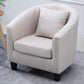 Linen Chair 28.3" L x 25.5" W x 28.3" H Removable Cushions Chair Clearhalo 'Accent Chairs' 'accent_chairs' 'Chairs & Seating' 'furn' 'furn_accent_chairs' 'Furniture' 'furniture_accent_chairs' 'Living Room Furniture' 1200x1200_3dc2ce33-795d-4c95-b211-a4684e7c7308