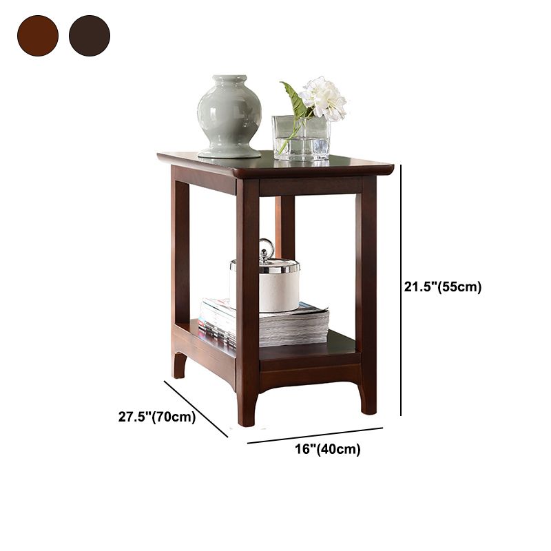 Rectangular Coffee Table with 4 Legs in Wood/black/walnut Rubber Cocktail Table Clearhalo 'Coffee & Accent Tables' 'Coffee Tables' 'coffee_tables' 'furn' 'furn_coffee_tables' 'Furniture' 'furniture_coffee_tables' 'Living Room Furniture' 1200x1200_3dc50aa9-a062-4ab6-b834-d2d59d82c27f