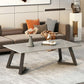 Slate Top Coffee Cocktail Table Frame Rectangle Coffee or End Table
