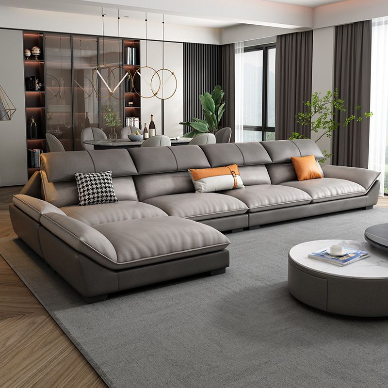 Braccio top cuscino sezionale a forma a 4 posti in vetro sezionale