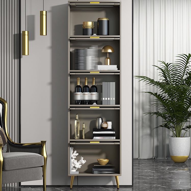 Estantería de estilo moderno estantería cerrada con puertas para el hogar de la oficina