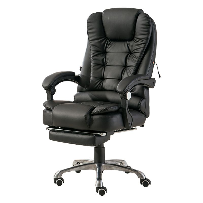 Sedia da ufficio contemporanea con base in metallo argentato Sedia da computer ergonomica direzionale