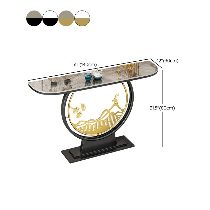 Tavolo accento console di ferro glam tavolo divano console in pietra per sala