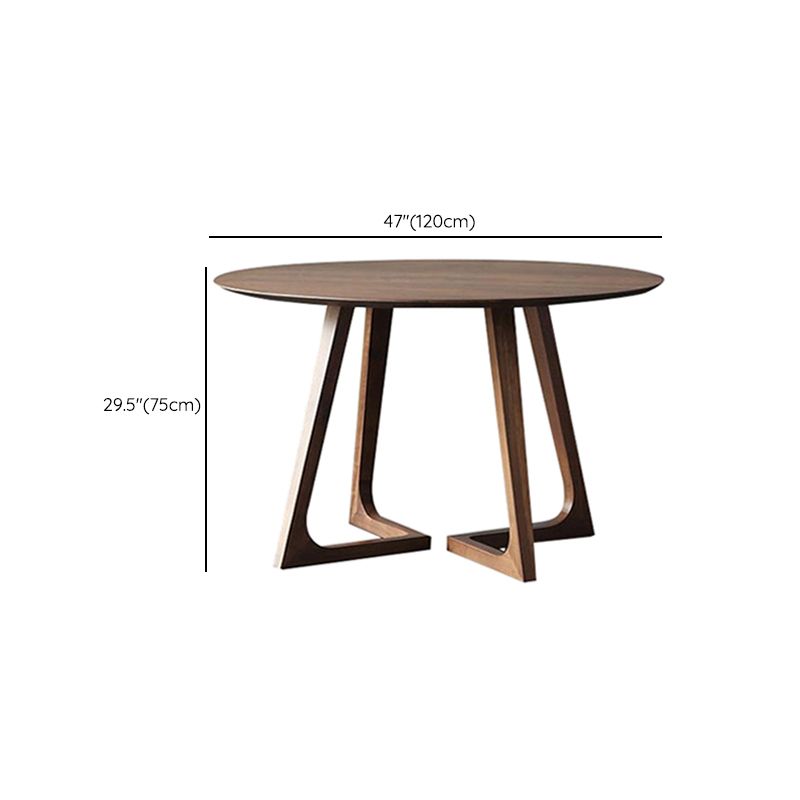 Ronde massieve houten eettafel Set 1/4/5 stukken Dinerset voor keuken