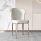 Modern Simple White Side Chair Upholstered Dining Chair for Living Room