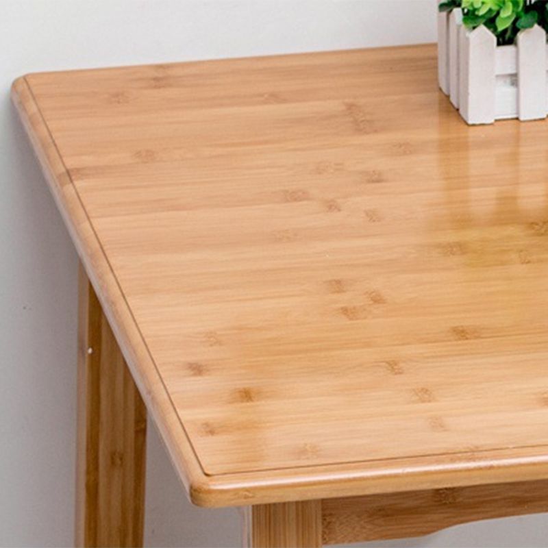 Tavolino in legno rettangolare nordico 4 gambe tavolo da cocktail naturale