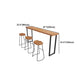 Brown Modern Style Specialty Table Solid Wood and Metal Coffee Shop Bar Table Clearhalo 'Bar Furniture' 'Bar Tables' 'bar_tables' 'furn' 'furn_bar_tables' 'Furniture' 'furniture_bar_tables' 'Kitchen & Dining Furniture' 1200x1200_3dd0b625-b637-4c51-8f18-5be069b58cb7