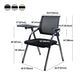Mesh Mid Back Conference Chair Ergonomic Home Office Fixed Arms Desk Chair