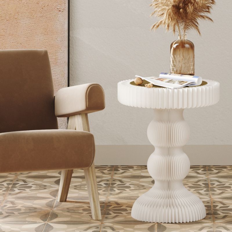 Modern Round Wood Pedestal Side Table without Drawer for Living Room Clearhalo 'Coffee & Accent Tables' 'End & Side Tables' 'end_side_table' 'end_side_tables' 'furn' 'furn_end_side_tables' 'Furniture' 'furniture_end_side_table' 'Living Room Furniture' 1200x1200_3dd11a22-f61e-4336-93d6-5236902c61e8