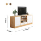 12 "D Consolet de télévision en bois moderne Console ouverte Stand de télévision avec tiroirs et portes
