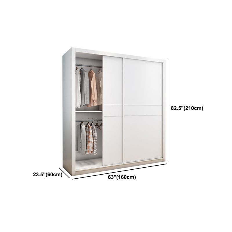 Hedendaagse stijl Garderobe Armoire wit ontworpen houten garderobe met lade