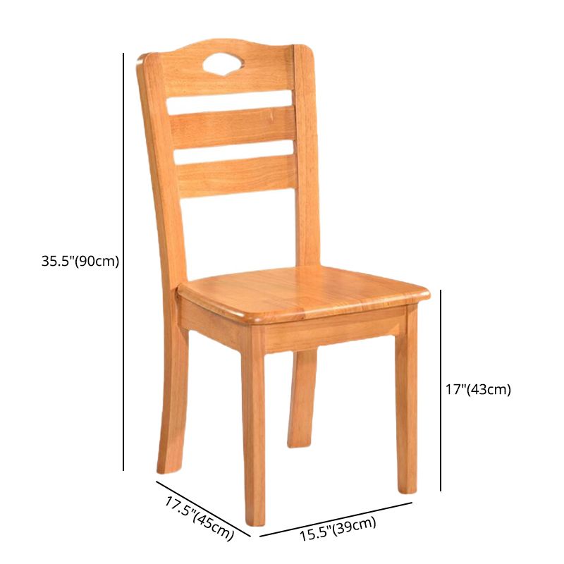 Modern Indoor-Outdoor Wood Dining Chair Armless Ladder Back Side Chair (Set of 2) Clearhalo ' kitchen&dining_furn' 'Dining Chairs' 'Dining Tables & Seating' 'dining_chair' 'furn' 'furn_dining_chair' 'Furniture' 'furniture_dining_chair' 'Kitchen & Dining Furniture' 'kitchen' 1200x1200_3dd90b13-eb5d-4fdd-8a6c-1a007d5dacaa