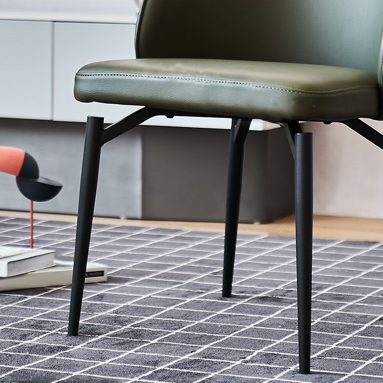 Sedia contemporanea sedie laterali senza braccio con gambe di metallo per cucina