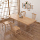 Modern Pine Solid Wood Table Rectangle Dining Table with Acrylic Double Pedestal for Restaurant Clearhalo ' dining_table' 'Dining Tables & Seating' 'Dining Tables' 'furn' 'furn_dining_table' 'Furniture' 'furniture_dining_table' 'Kitchen & Dining Furniture' 'kitchen&dining_furn' 'kitchen' 'kitchen_dining_table' 1200x1200_3ddd08e2-64c1-4c5a-82fb-9d5727c23640
