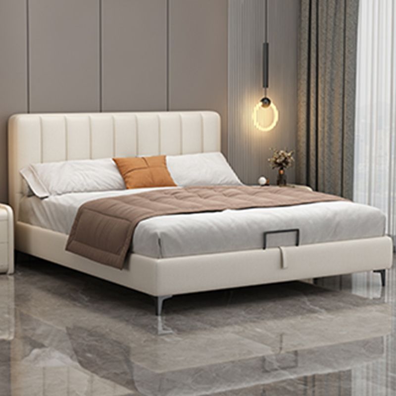 Letto in legno in legno glam Fucice in fico del letto standard con gambe per camera da letto