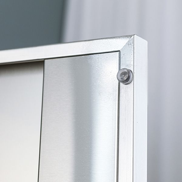 35,5 "L x 16,5" W x 71 "H Armoire de rangement de porte à charnière avec portes en métal avec portes métalliques