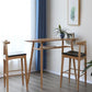 Solid Wood Pub Height Dining Table Contemporary Counter Height Table