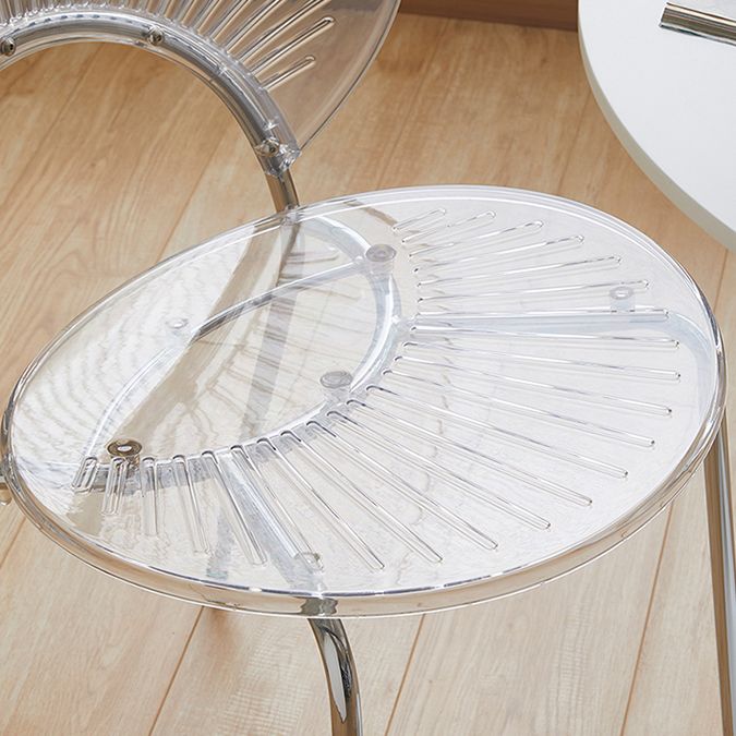 Open Back Dining Side Chair Contemporary Dining Armless Chair Clearhalo 'Dining Chairs' 'Dining Tables & Seating' 'dining_chair' 'furn' 'furn_dining_chair' 'Furniture' 'Kitchen & Dining Furniture' 1200x1200_3de2b040-dbe1-4447-b1cd-c06324350194