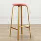 Nordic Armless Backless Counter Stool Iron Cafe Bar Stool with Cushion and Pedal Clearhalo 'Bar Furniture' 'Bar Stools' 'bar_stools' 'furn' 'furn_bar_stools' 'Furniture' 'furniture_bar_stools' 'Kitchen & Dining Furniture' 1200x1200_3de3c937-a757-4fd4-b82e-a43c0e251f1a