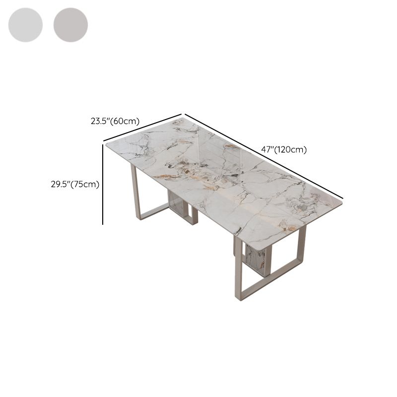 Nordic 1/5 Pieces Dining Set Stone Dining Table for Dining Room Clearhalo 'Dining Room Sets' 'Dining Tables & Seating' 'dining_room_set' 'furn' 'furn_dining_room_set' 'Furniture' 'Kitchen & Dining Furniture' 1200x1200_3de4daa0-1485-4085-aa65-6a21996afc2c